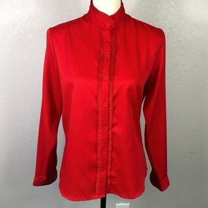 Vintage 70’s Levi Strauss & Co Polka Dot Blouse